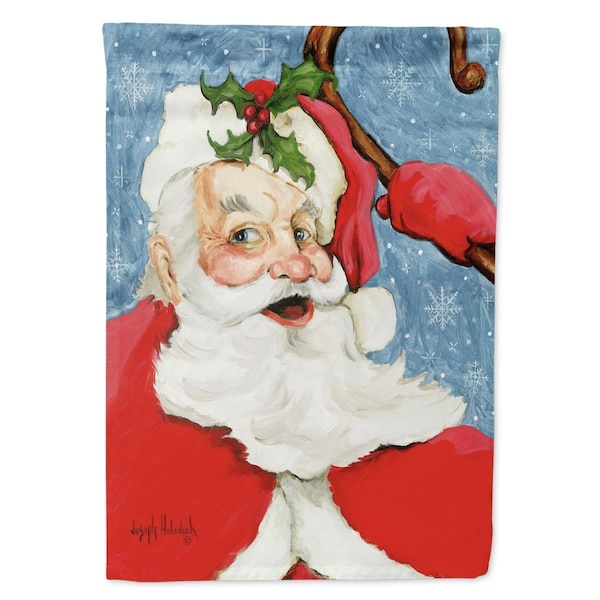 Carolines Treasures 28 x 0.01 x 40 in. Santa Claus Old Father Christmas Canvas House Flag - PJH3018CHF