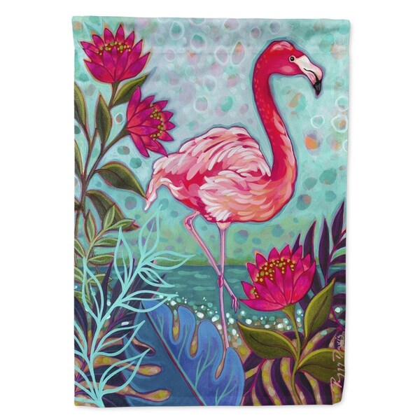 Patioplus 11 x 0.01 x 15 in. Flamingo Beach Garden Flag - PA2553521