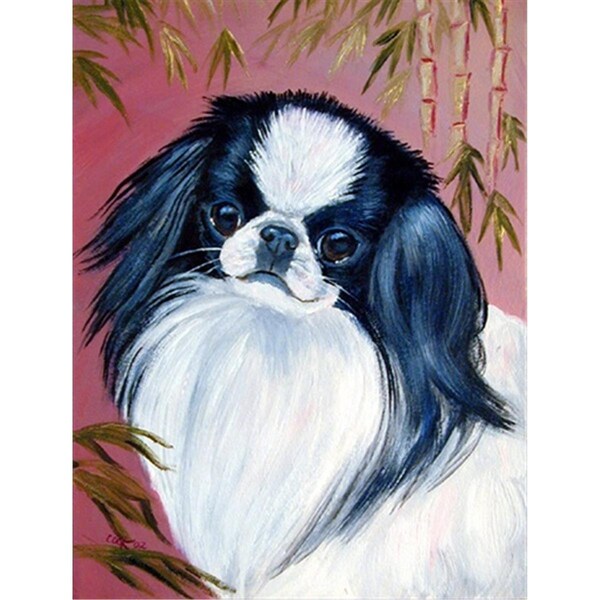 Carolines Treasures 28 x 40 in. Japanese Chin House Size Canvas Flag - 7149CHF