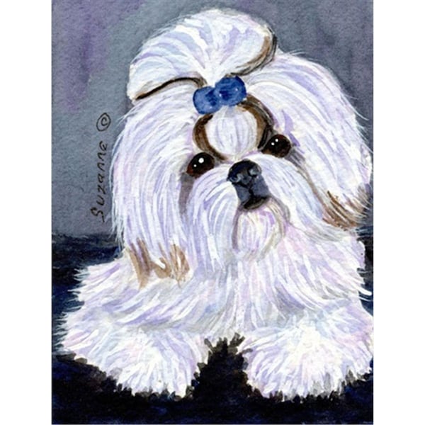 Carolines Treasures 28 x 40 in. Shih Tzu House Size Canvas Flag - SS8685CHF