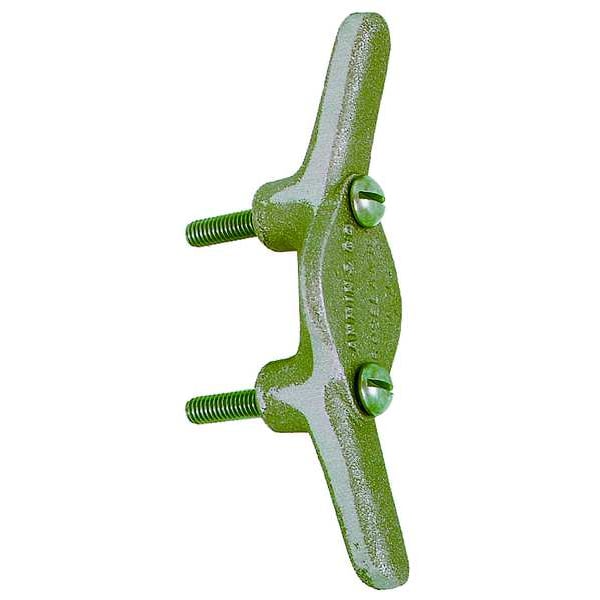 Annin Flagmakers Rope Cleat, A-9, Aluminum, Silver - 802572