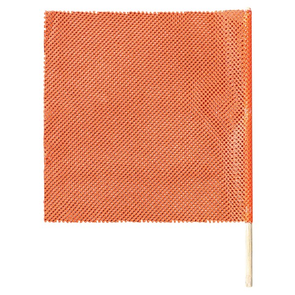 Cargo Maxx Tricot Orange Flag 18x18 w/24inDowel - 122-10005