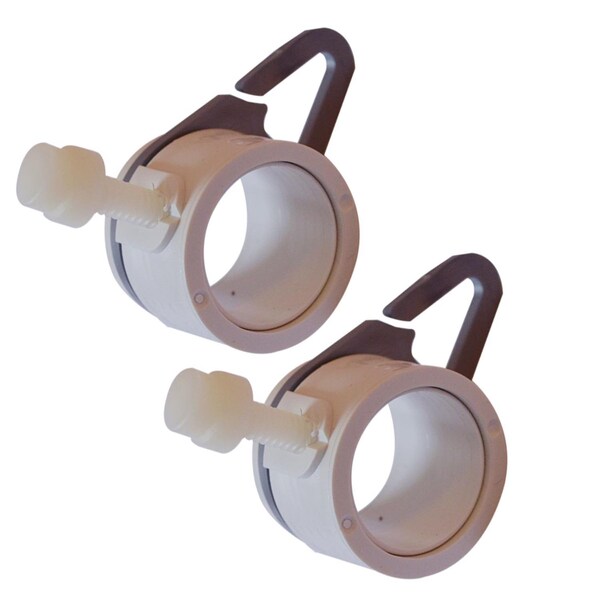 Valley Forge Flags Valley Forge 1 in. L Plastic Flag Mounting Rings Brushed, PK2 - 28219