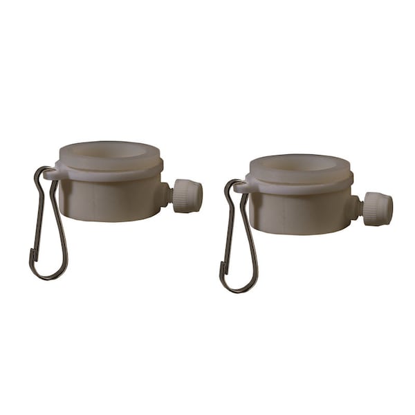Valley Forge Flags Valley Forge 1 in. L Plastic Flag Mounting Rings Brushed, PK2 - 28219