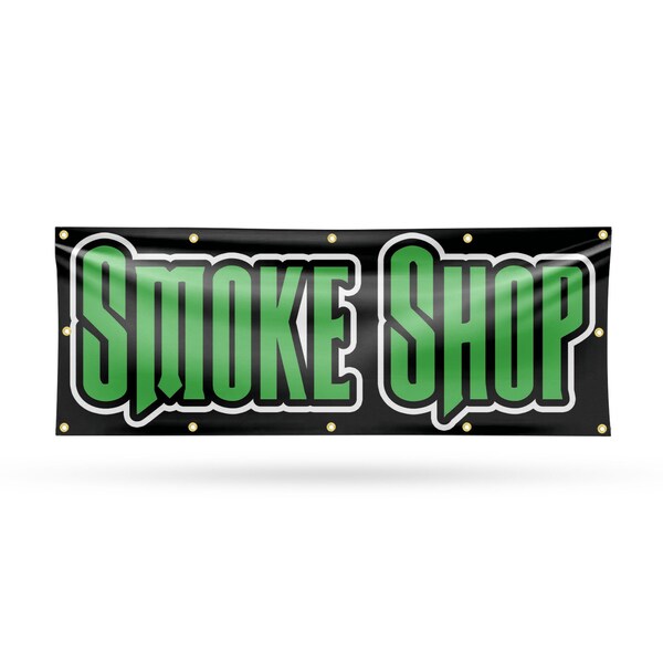 Signmission Smoke Shop, 48 Inch x 120 Inch, Vinyl Banner - B-120-30860