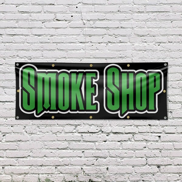 Signmission Smoke Shop, 48 Inch x 120 Inch, Vinyl Banner - B-120-30860