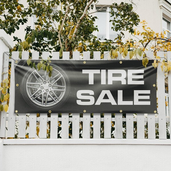 Signmission Tire Sale, 48 Inch x 120 Inch, Vinyl Banner - B-120-30891