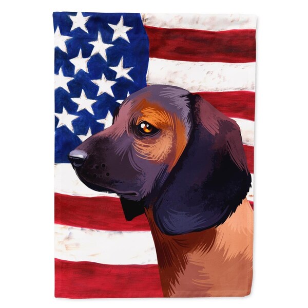 Carolines Treasures Bavarian Mountain Hound American Garden Flag - 11 x 0.01 x 15 in. - CK6420GF