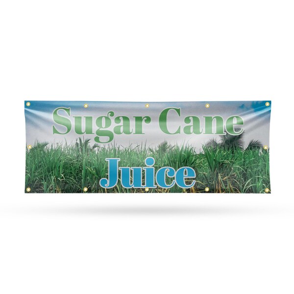 Signmission Sugar Cane Juice, 48 Inch x 120 Inch, Vinyl Banner - B-120-30871