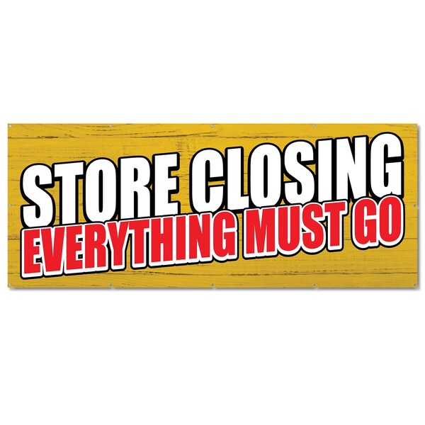Signmission Store Closing, 48 Inch, Banner - B-120-30424
