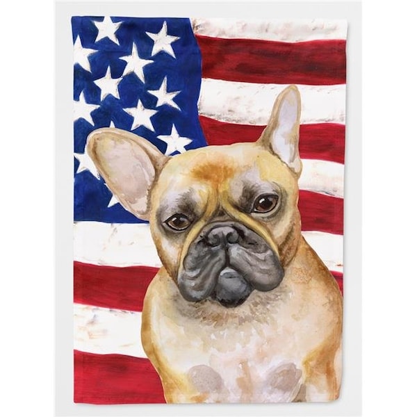 Carolines Treasures Carolines Treasures BB9688GF French Bulldog Patriotic Garden Flag - BB9688GF