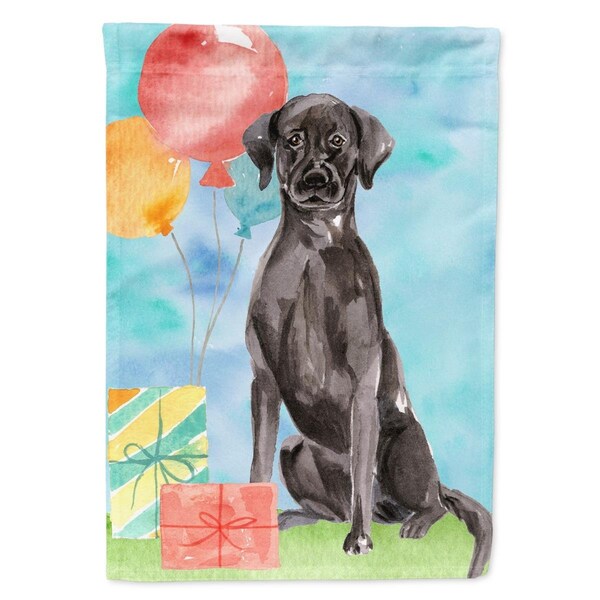 Patioplus Happy Birthday Black Labrador Retriever Garden Size Flag - PA2552546