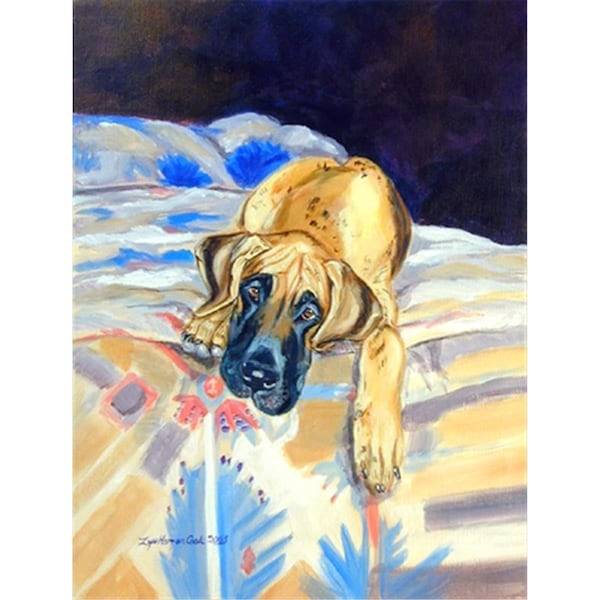 Carolines Treasures 28 x 40 in. Great Dane House Size Canvas Flag - 7258CHF
