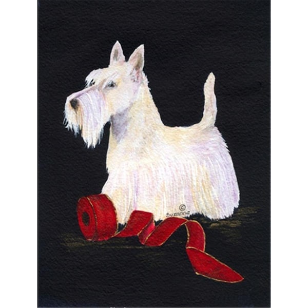 Patioplus 28 x 40 in. Scottish Terrier House Size Canvas Flag - PA2554544