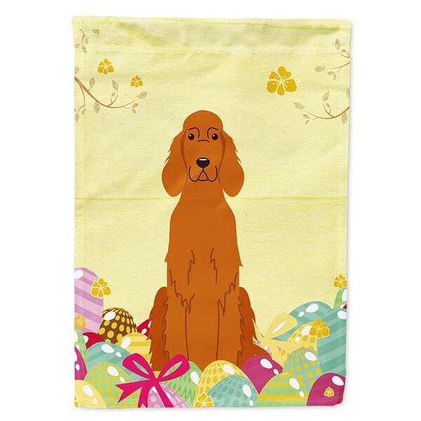 Carolines Treasures Carolines Treasures BB6064CHF Easter Eggs Irish Setter Flag Canvas House Size - BB6064CHF
