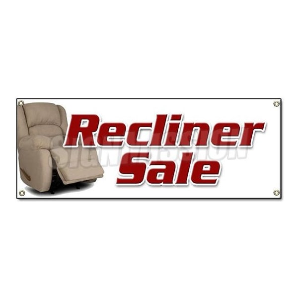 Signmission RECLINER SALE BANNER SIGN furniture chairs sofa coffee tables lazyboy - B-RECLINER SALE