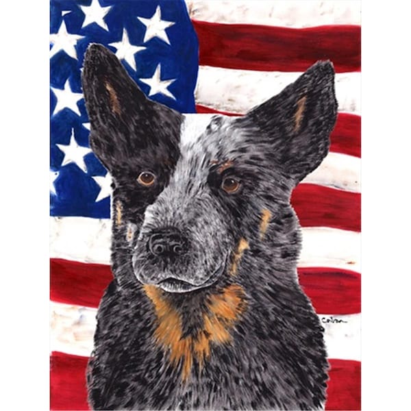 Patioplus USA American Flag with Australian Cattle Dog Flag - Garden Size; 11 x 15 in. - PA631192