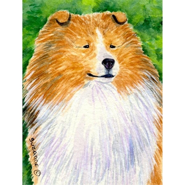 Patioplus Sheltie Canvas Flag - House Size, 28 x 40 in. - PA2554483