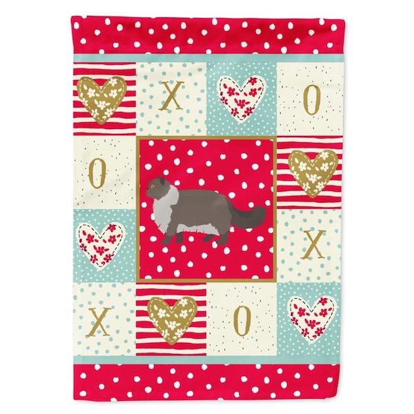 Carolines Treasures 11 x 0.01 x 15 in. Persian Modern No.2 Cat Love Garden Flag - CK5673GF