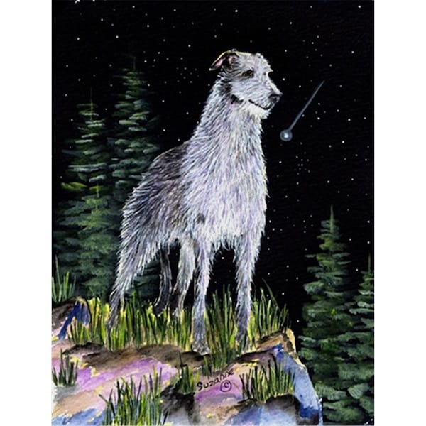 Patioplus Starry Night Scottish Deerhound Flag - Garden Size, 11 x 15 in. - PA55180