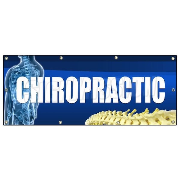 Signmission CHIROPRACTIC BANNER SIGN back chiropractor signs pain ache relief DC - B-96 CHIROPRACTIC
