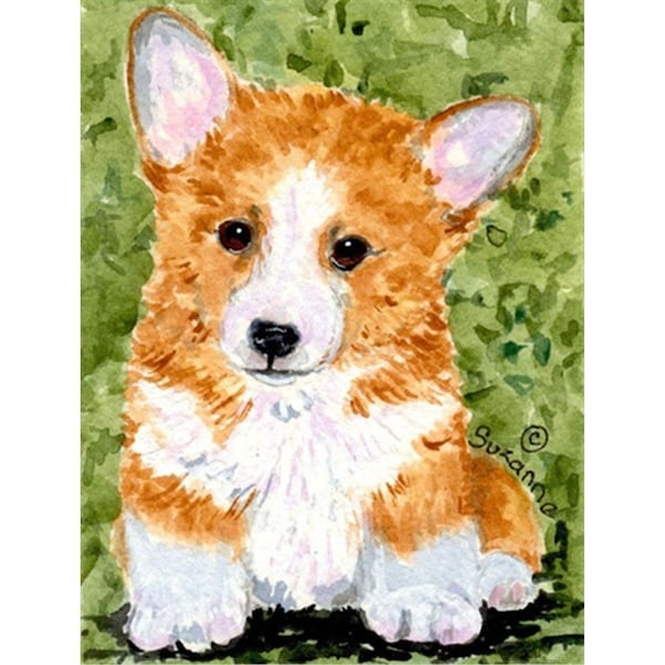 Patioplus 11 x 15 in. Corgi Garden Size Flag - PA247150