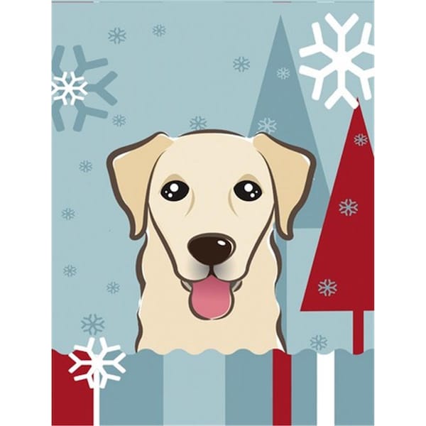 Patioplus Winter Holiday Golden Retriever Flag Garden Size - PA254713