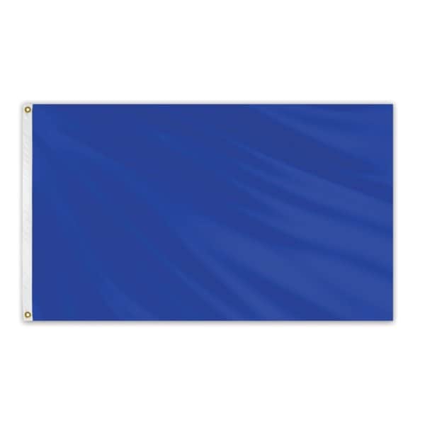 Global Flags Unlimited Solid Color Outdoor Nylon Flag 3' x 5' - Royal Blue - 204637