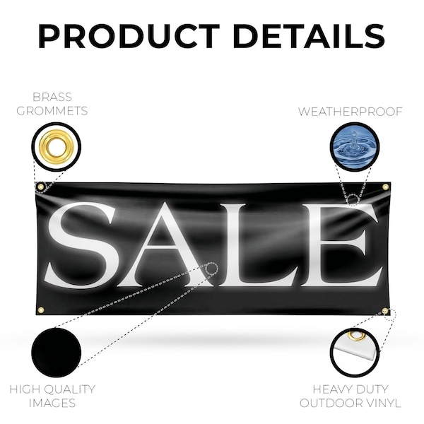 Signmission Sale, 18 Inch x 48 Inch, Vinyl Banner - B-30847