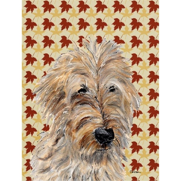 Patioplus Golden Doodle 2 Fall Leaves Flag Garden Size - PA247692