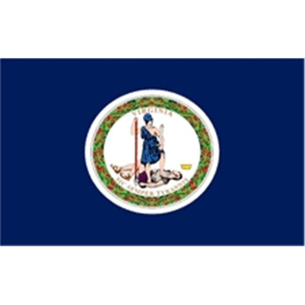 Ss Collectibles 2 ft. X 3 ft. Nyl-Glo Virginia Flag - SS2755457