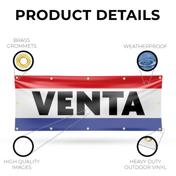 Signmission Venta, 48 Inch x 120 Inch, Vinyl Banner - B-120-30913
