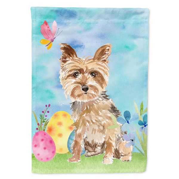 Carolines Treasures Easter Eggs Yorkie Yorkshire Terrier Flag Canvas House Size - CK1891CHF