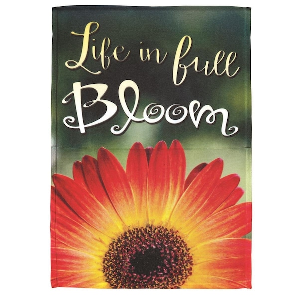 Dicksons 13 x 18 in Flag Print Life In Full Bloom Polyester Garden - M080081