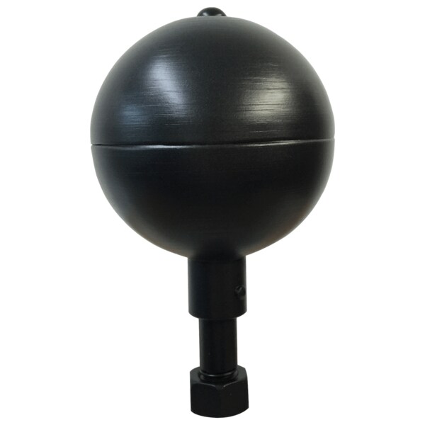 Global Flags Unlimited Aluminum Ball Ornament 3" Black - 205089