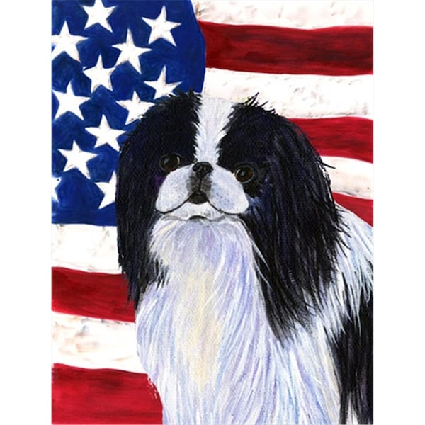 Patioplus 28 x 40 in. Usa American Flag With Japanese Chin Flag Canvas House Size - PA2554832