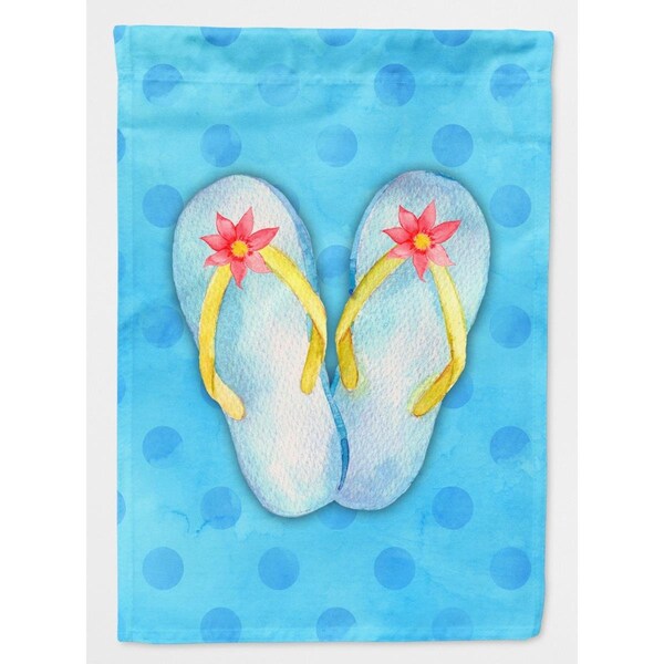 Patioplus Flip Flops Blue Polkadot Flag Canvas, House Size - PA2550782