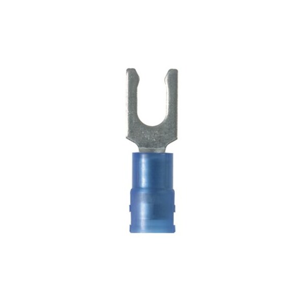 Terminal de horquilla de bloqueo de Nylon de calibre 18-14 para tornillo #10, paquete de 1000 - PNF14-10LF-M