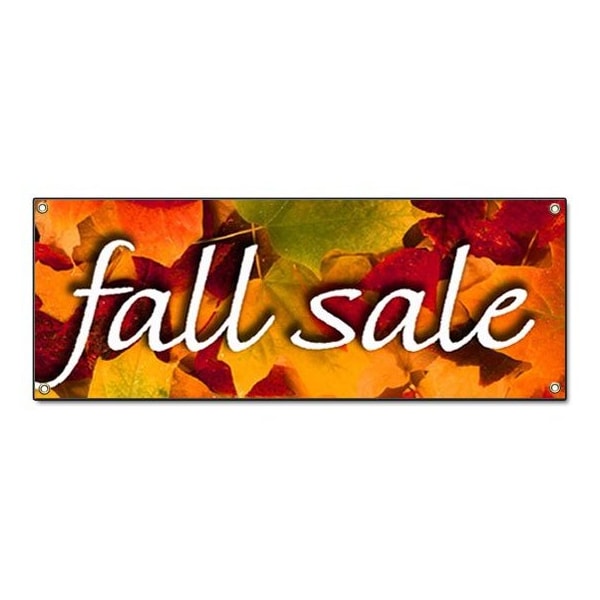 Signmission FALL SALE BANNER SIGN store clearance signs 50% off huge discount - B-72 FALL SALE