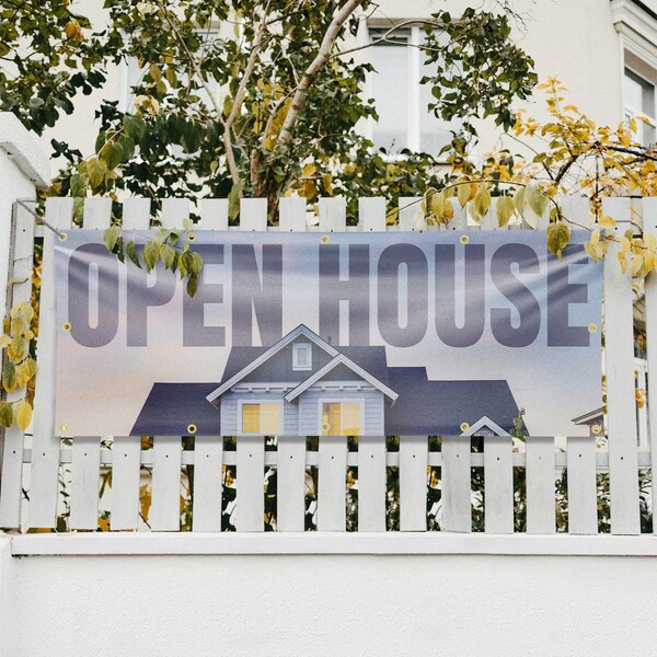 Signmission Open House, 48 Inch x 120 Inch, Vinyl Banner - B-120-30771