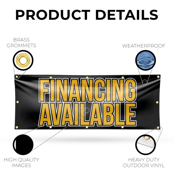 Signmission Financing Available, 48 Inch x 120 Inch, Vinyl Banner - B-120-30626