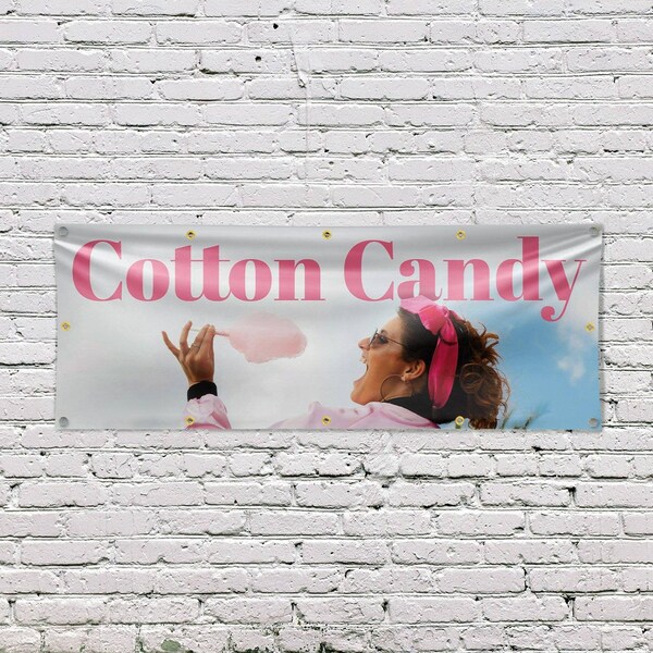 Signmission Cotton Candy, 48 Inch x 120 Inch, Vinyl Banner - B-120-30532