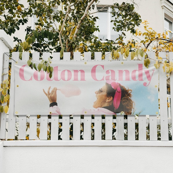 Signmission Cotton Candy, 48 Inch x 120 Inch, Vinyl Banner - B-120-30532