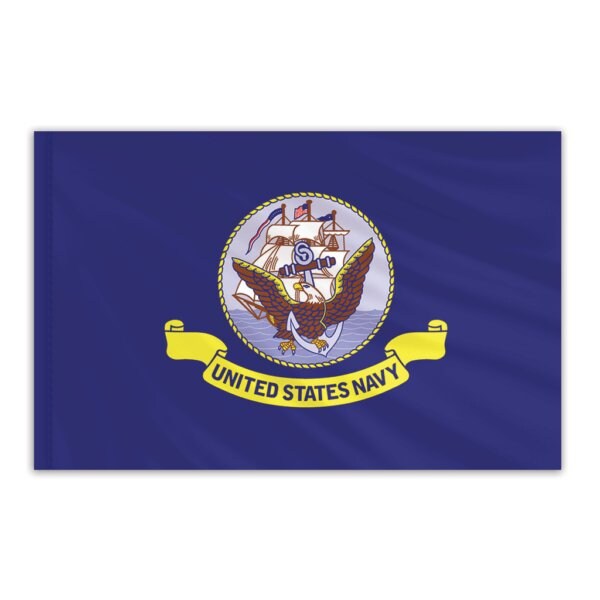 Global Flags Unlimited Navy Indoor Nylon Flag 3'x5' - 203850