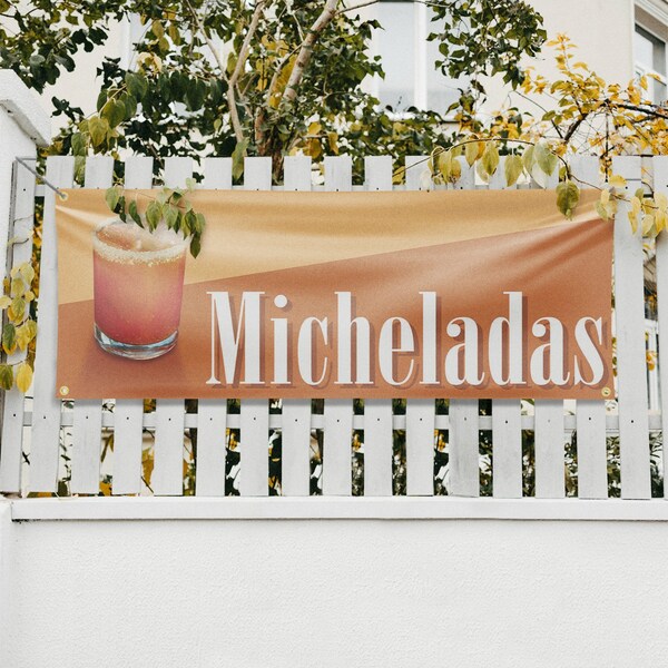 Signmission Micheladas, 18 Inch x 48 Inch, Vinyl Banner - B-30739