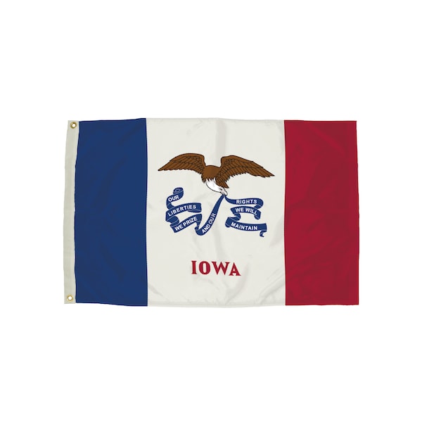 Flagzone Durawavez Nylon Outdoor Flag, Iowa, 3 Ft. x 5 Ft. - 2142051