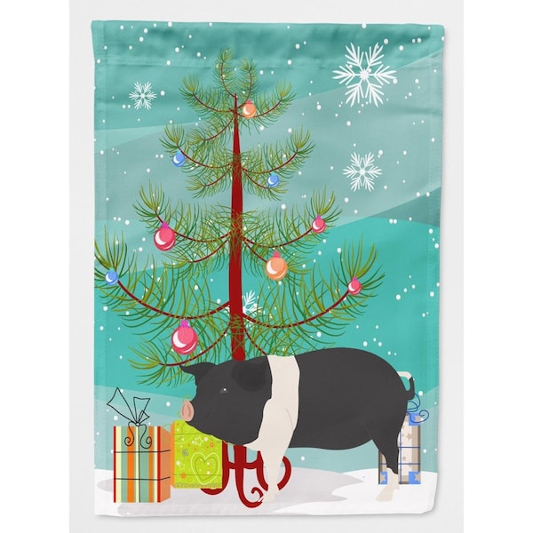 Patioplus Hampshire Pig Christmas Flag Garden - Size - PA2551592