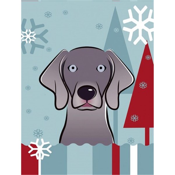 Patioplus Winter Holiday Weimaraner Flag Garden Size - PA632750