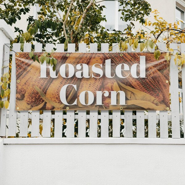 Signmission Roasted Corn, 36 Inch x 96 Inch, Vinyl Banner - B-96-30837
