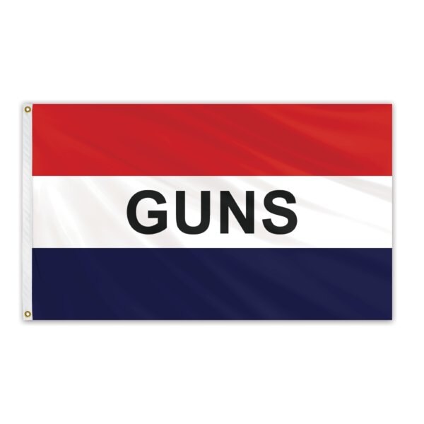Global Flags Unlimited Guns Message Flag 3'x5' Standard Flag - 204578